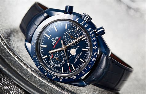 blue side of the moon omega price|omega blue side of the moon watch.